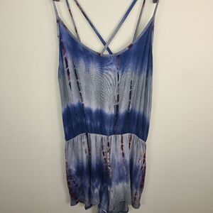 Heimish USA Tie-Dye Strappy Shorts Romper